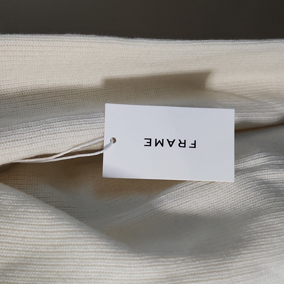 Nwt Frame Denim Ruffle One Shoulder Wool Blend Asymmetrical Sweater - Picture 14 of 16